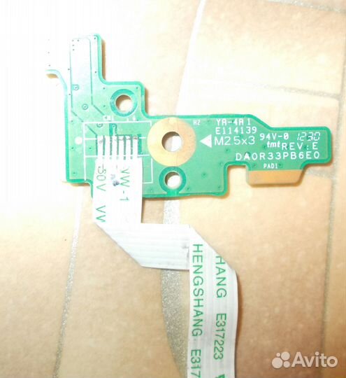 Плата кнопки включения, кнопка старта HP G6-2260sr