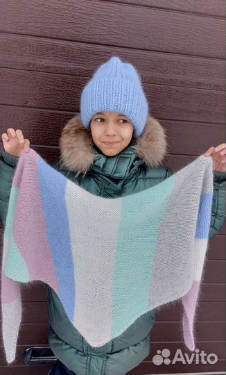 Шапка женская. Бактус. Вяжу на заказ