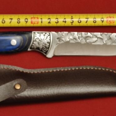 Нож, сталь углеродистая, Фултанг, ножны