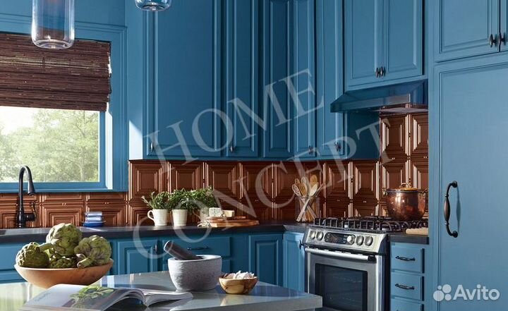 Замена плёнки фасадов кухни Установка подсветки