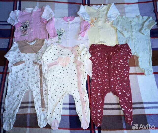 Детские вещи пакетом для девочек 68 74