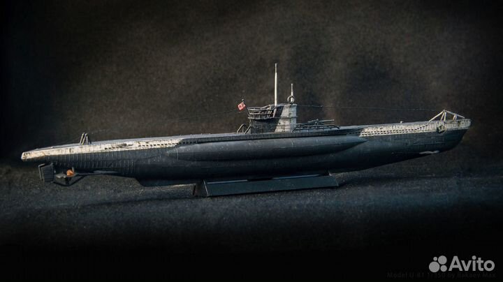 Модель немецкой подводной лодки viic U-81
