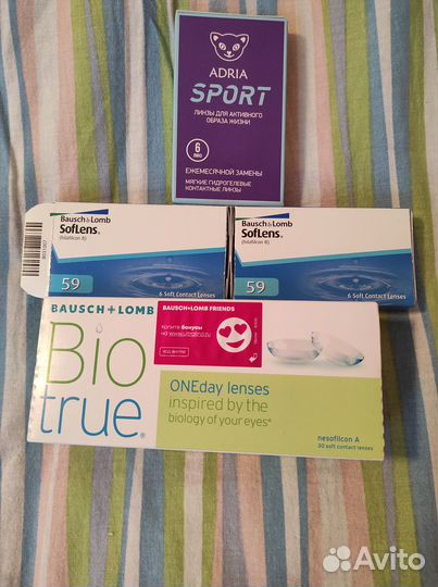 Линзы контактные braush/adria. -7.0
