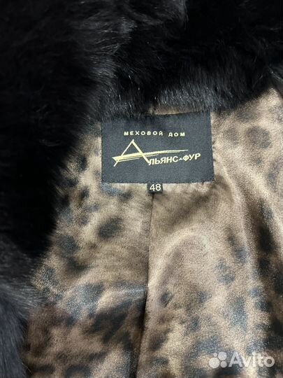 Шуба мутон с капюшоном