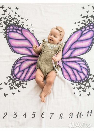 Муслиновая пеленка детская mamsi для фотосессии