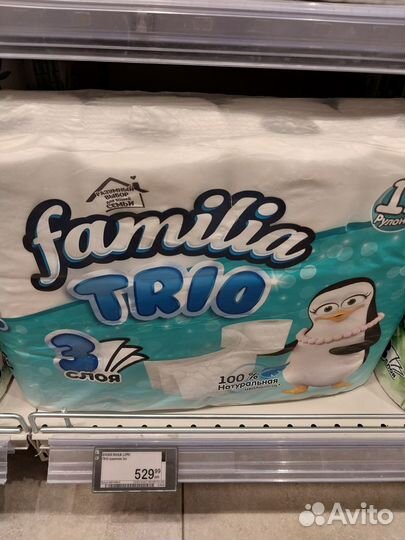 Туалетная бумага Familia 3 слоя 12шт