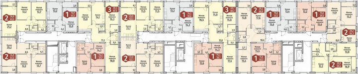 1-к. квартира, 39,6 м², 2/18 эт.