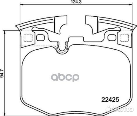 Колодки тормозные BMW 3(G20) /X3(G01/F97) 18- пе