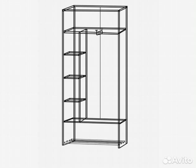 Шкаф купе в прихожую лофт новый