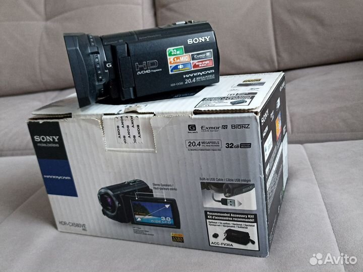 Видеокамера sony hdr-cx580ve