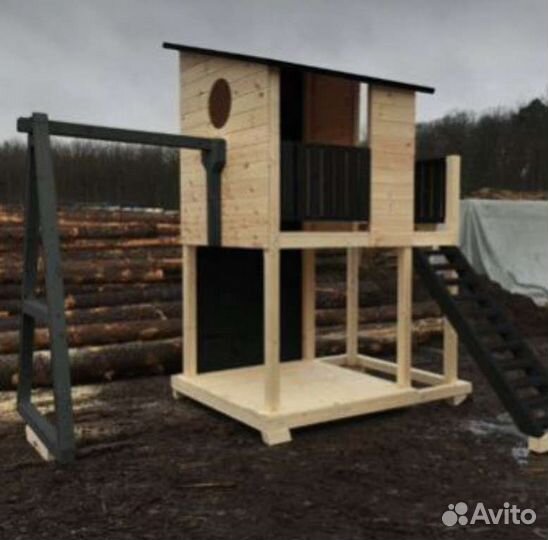 Детская игровая площадка деревянная