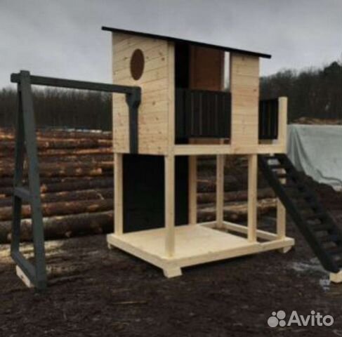 Детская игровая площадка деревянная