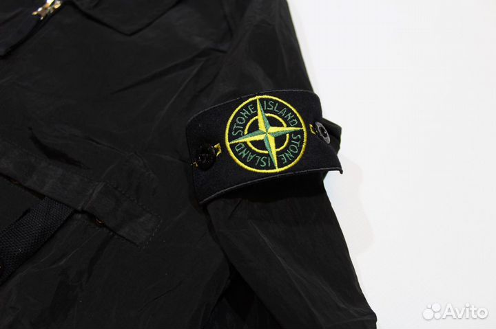 Легкая Ветровка Stone Island Черная Р 46