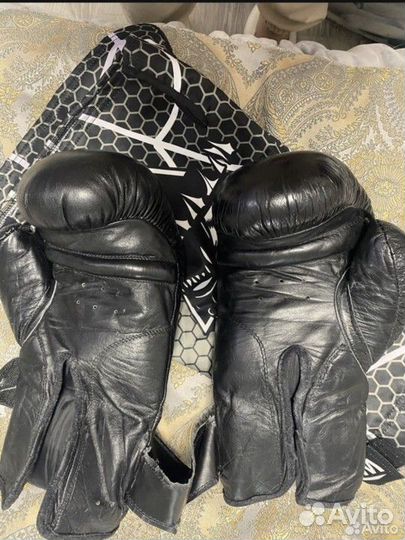 Перчатки боксёрские кожа натуральная