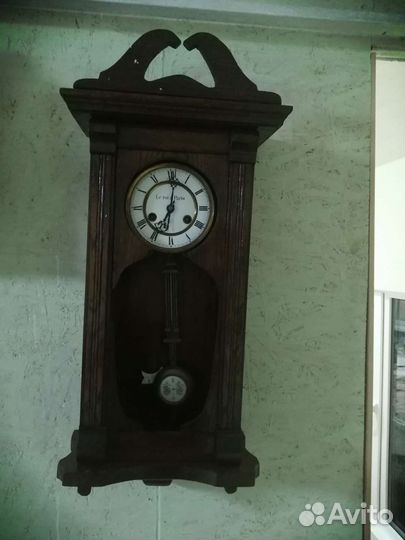 Старинные настенные часы le roi a paris