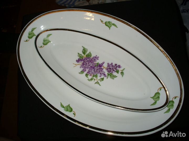 Новый советский большой столовый фарфоровый набор