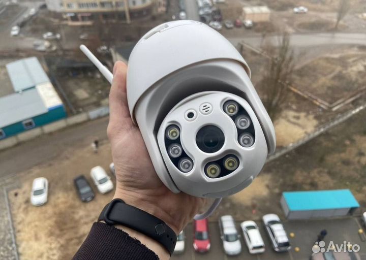 Комплект видеонаблюдения wifi+карта 64 гб