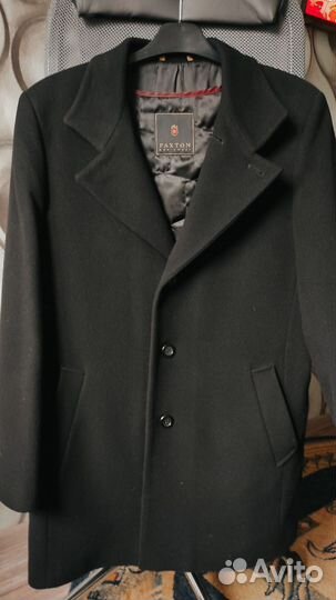 Пальто мужское черное