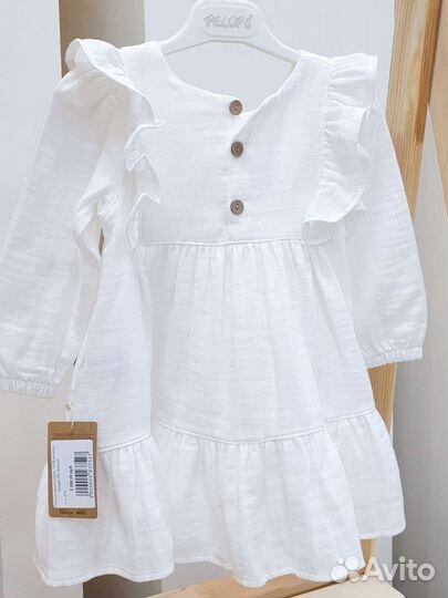 Платье муслиновое, 100% хлопок. Турция