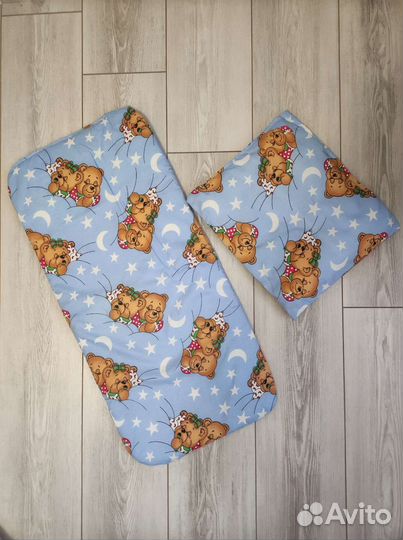 Матрас и подушка в коляску