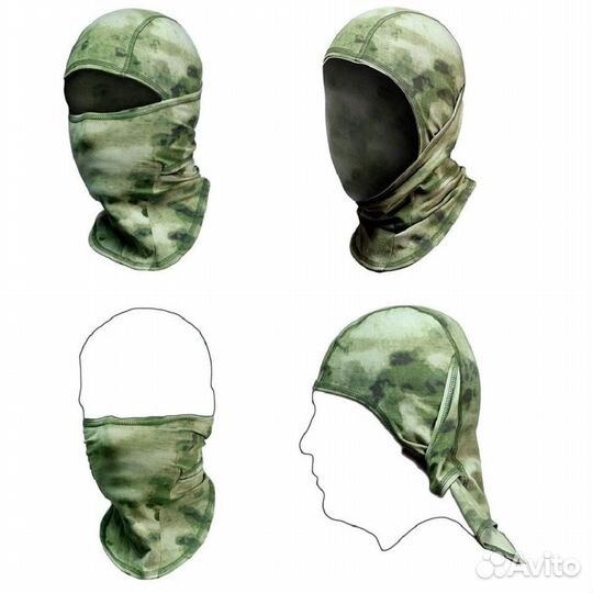 22804 Балаклава М1 Гюрза, трикотаж, черный