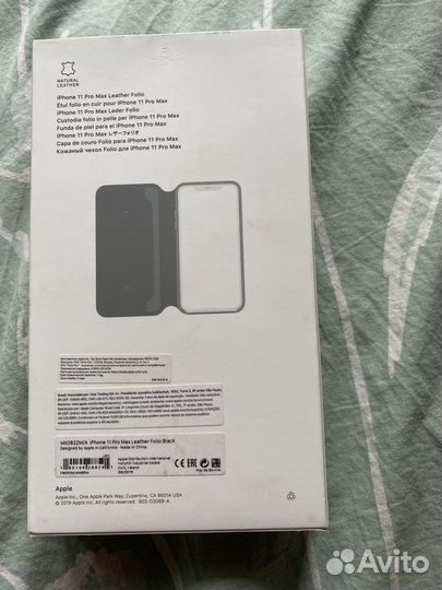Leather Folio iPhone 11 pro max чехол