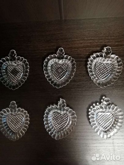 Розетки для варенья хрусталь 6шт