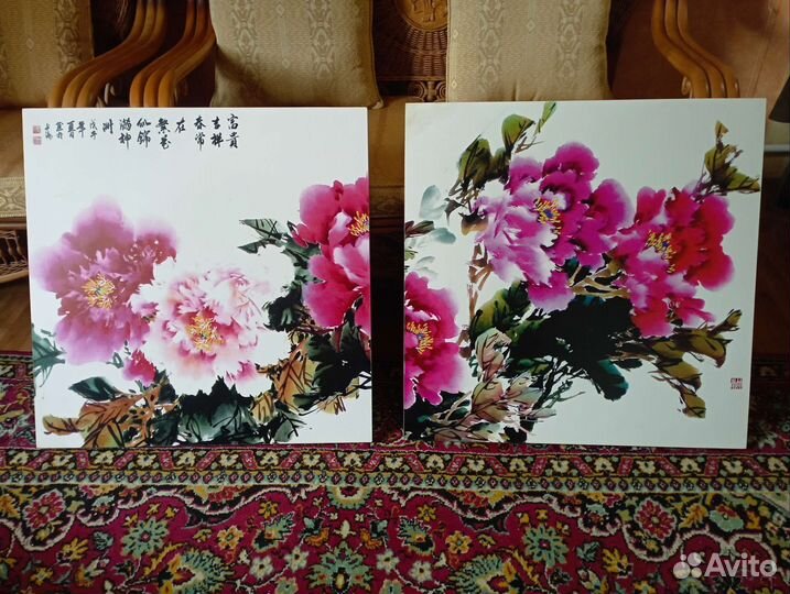 Постер пионы