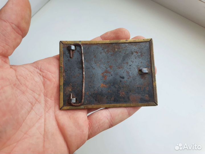 Бляха для ремня латунь