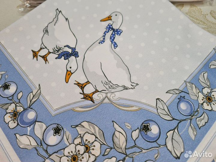 Набор салфеток Гуси 3 шт. х 40 см Хлопок