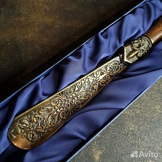 Обувная ложка Фортуна 72 см, дерево, бронза