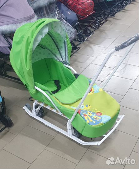 Санки Тимка 5 с козырьком и утепеленным чехлом