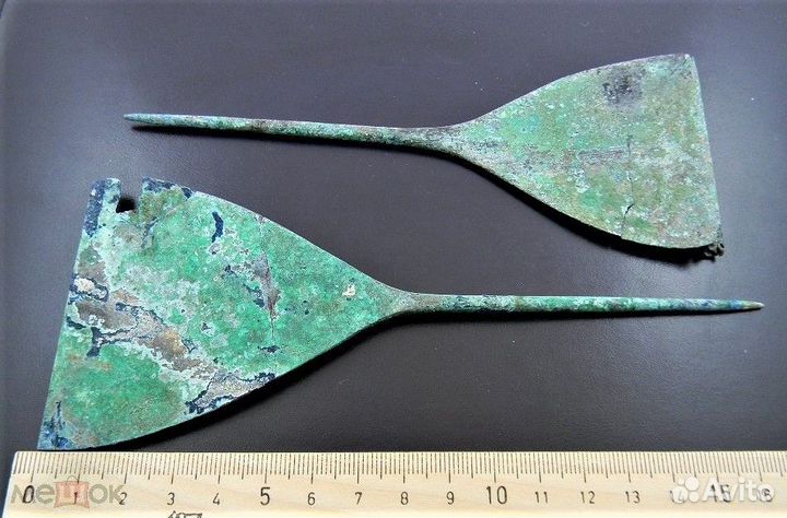 Античные бронзовые веерные заколки. Кобанская куль