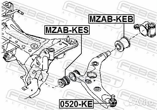 Опора шаровая mazda CX-5 KE 2011- 0520-KE 0520