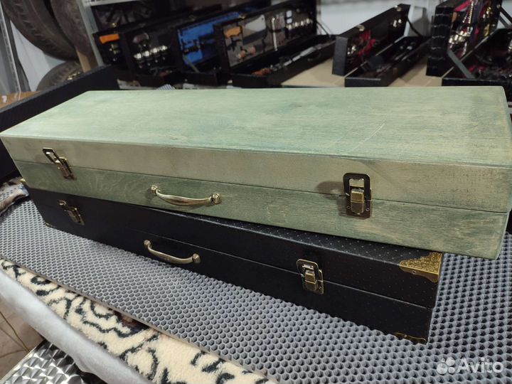 Набор шампуров в деревянном кейсе