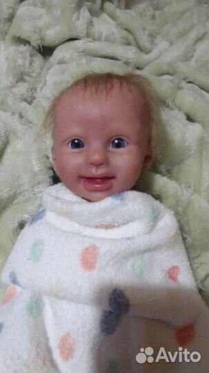 Кукла реборн мини-Ручной работы 30см