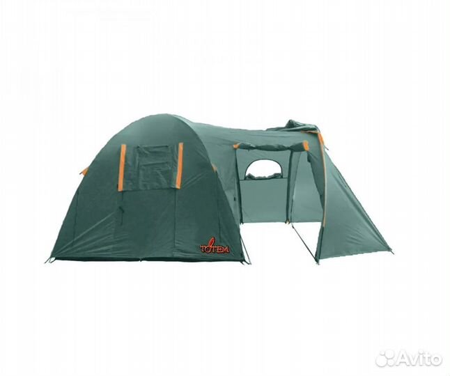 Палатка Catawba 4-х местная зеленая Totem 