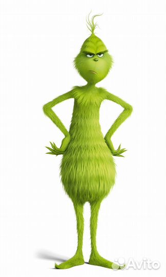 Большая наклейка Гринч