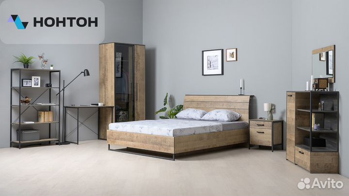 Спальня Трувор 3 дуб гранж песочный / интра