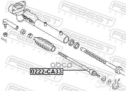 Тяга рулевая 0222CA33 Febest