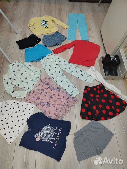 Вещи пакетом на девочку 116 122 128