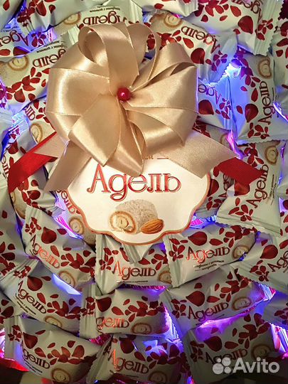 Сладкий букет из конфет