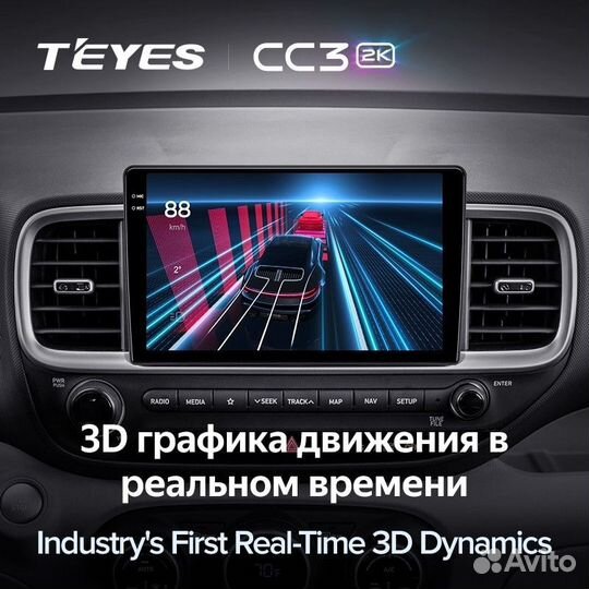 Штатная магнитола Teyes CC3 2K 4/32 Hyundai Venue (2019-2020)