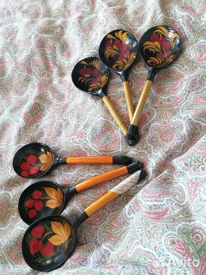 Деревянные ложки, 6 штук