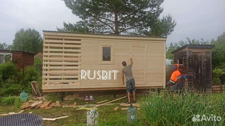 Хозблок с дровником