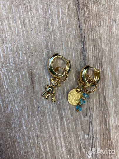 Сережки трансформеры с подвесками