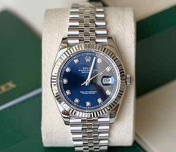 Rolex datejust 41 blue diamond dial 126334