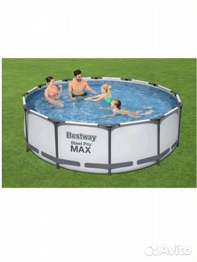 Каркасный бассейн 366*100 лестница и фильтр насос