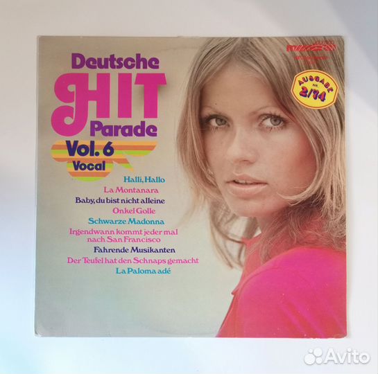 LP сборник Deutsche Hitparade Vol. 6 Vocal / 1974