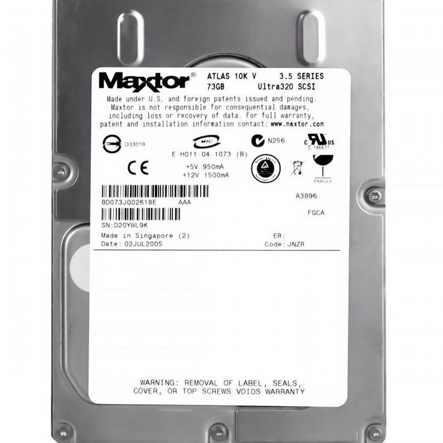 [8D073J0] Жесткий Диск Maxtor 73,4gb U320scsi 3.5" 8d073j0